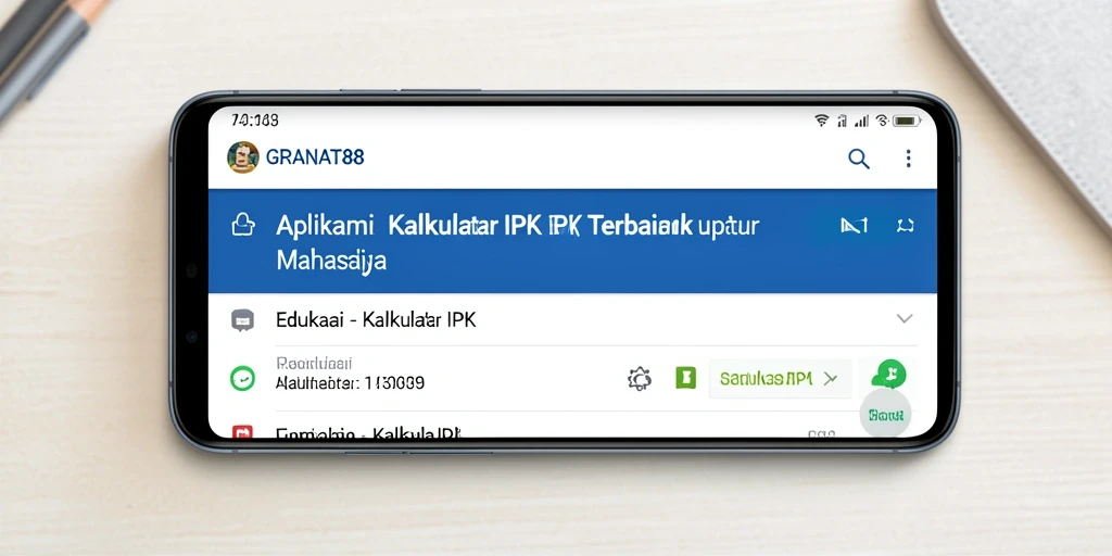 Tampilan antarmuka pengguna GRANAT88 yang sederhana dan informatif.