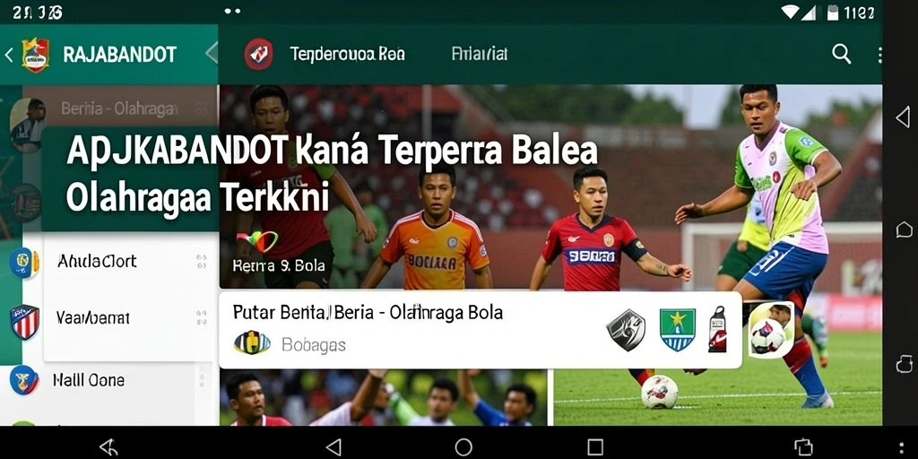 Antarmuka RAJABANDOT yang menarik untuk berita Olahraga Bola.