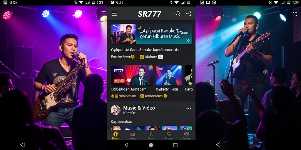 Antarmuka SR777 menampilkan fungsi karaoke yang menarik dan mudah digunakan.