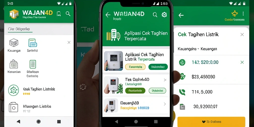 Antarmuka pengguna WAJAN4D yang sederhana dan informatif.