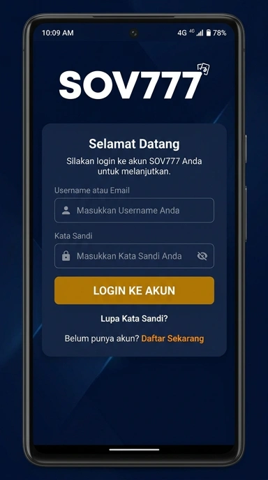 Masuk Akun Anda di sov777 dengan Mudah